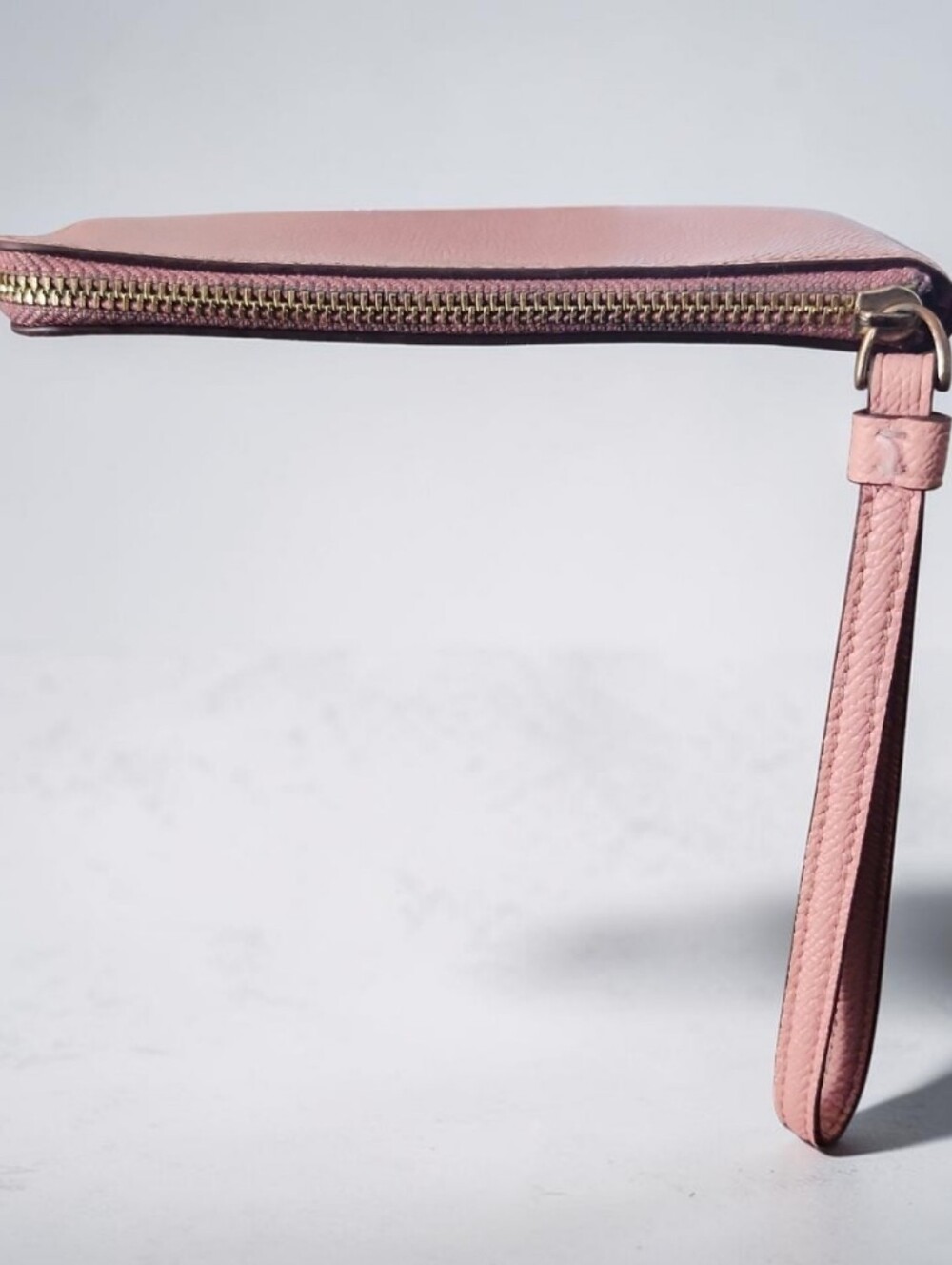Coach Corner Zip Wristlet with Crossgrain Leather - Picture 4 of 8